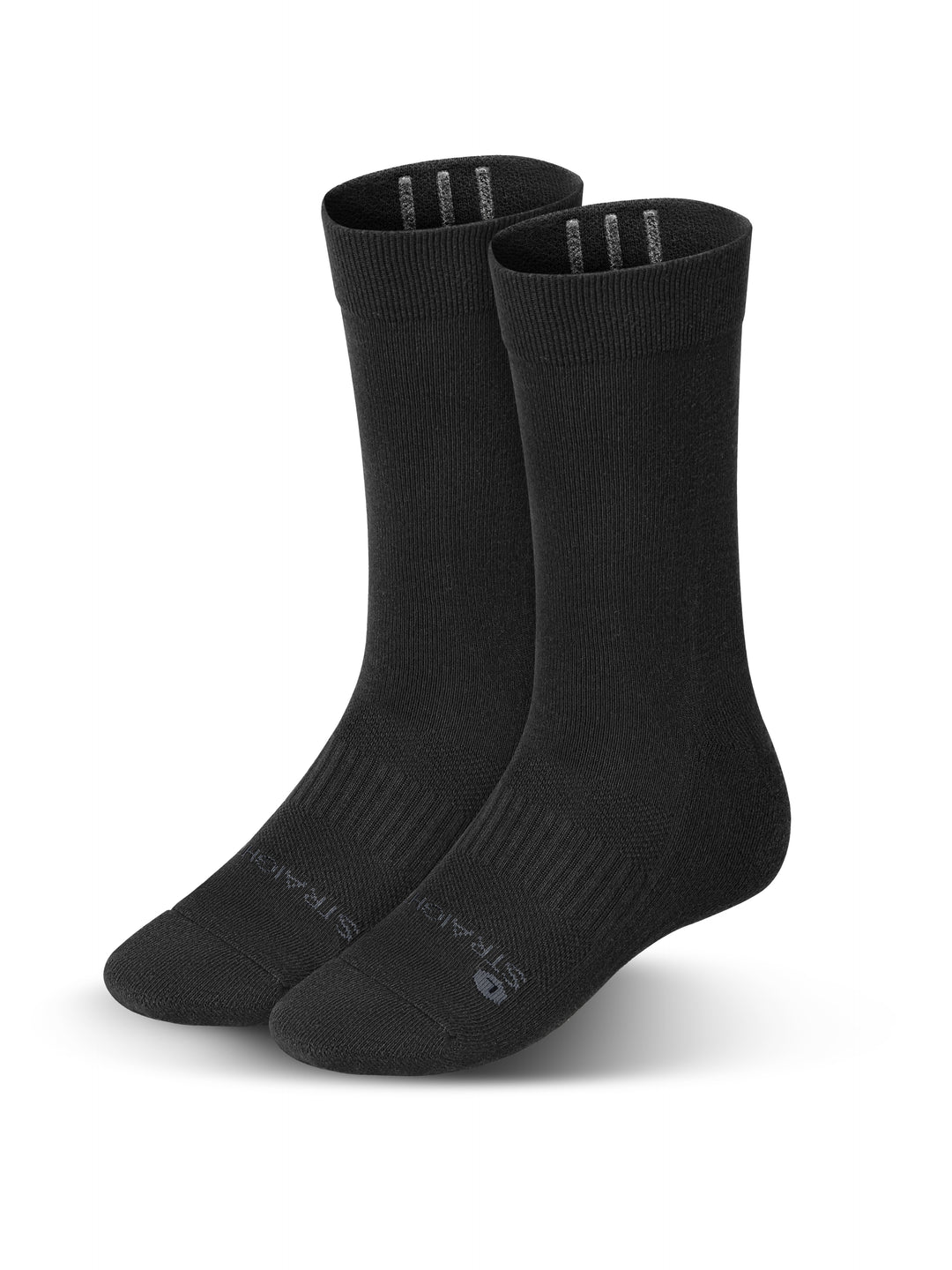 Men's Black Athletic Stay Up Crew Socks