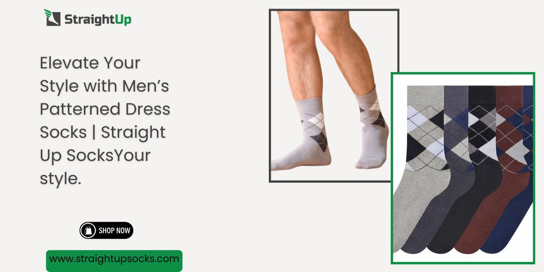 Comfortable men's patterned sock