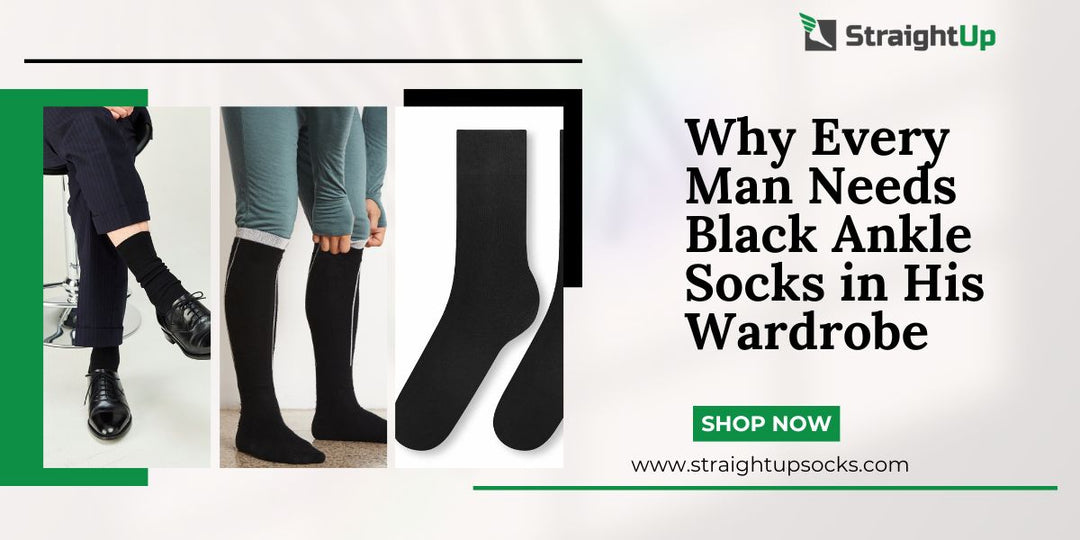 men’s black ankle socks