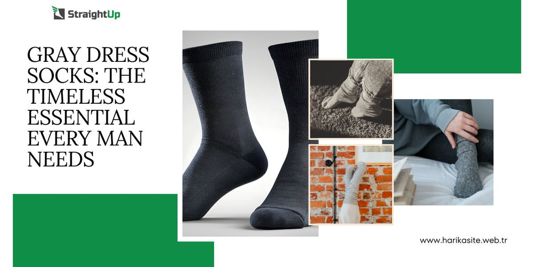 men’s gray dress socks