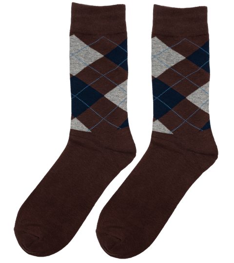 Brown Dress socks for men