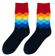 Men's Faded Diamond Stay Up Socks 3-Pack
