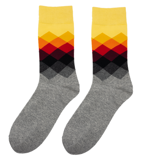 Men's Faded Diamond Stay Up Socks 3-Pack