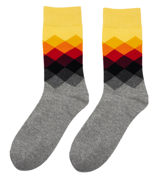 Men's Faded Diamond Stay Up Socks 3-Pack