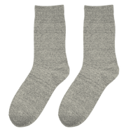 Pair of light gray crew length socks