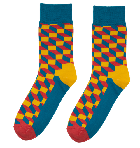 Men's Filled Optic Stay Up Socks 3-Pack